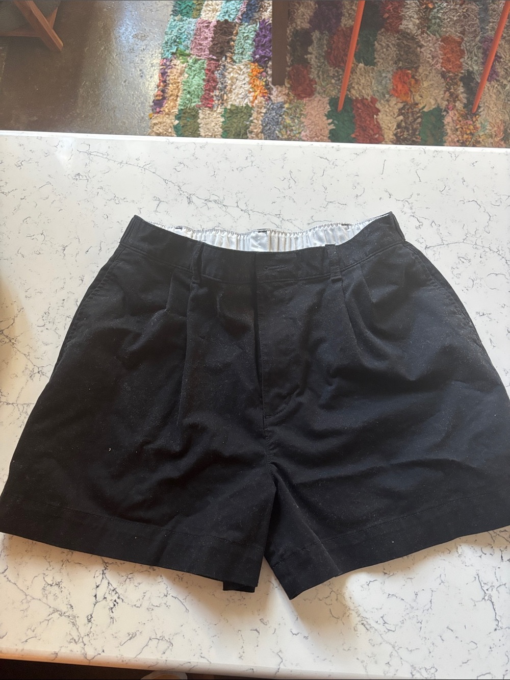 Classic Black Women’s Pleated Shorts
